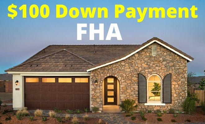 fha $100 down payment