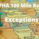 FHA 100 Mile Rule Exceptions